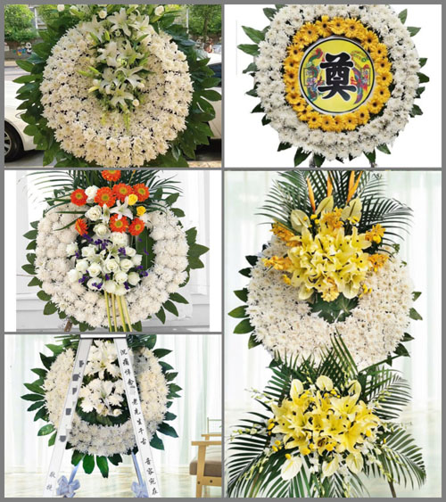 河南鹤壁淇县西岗镇花圈速递